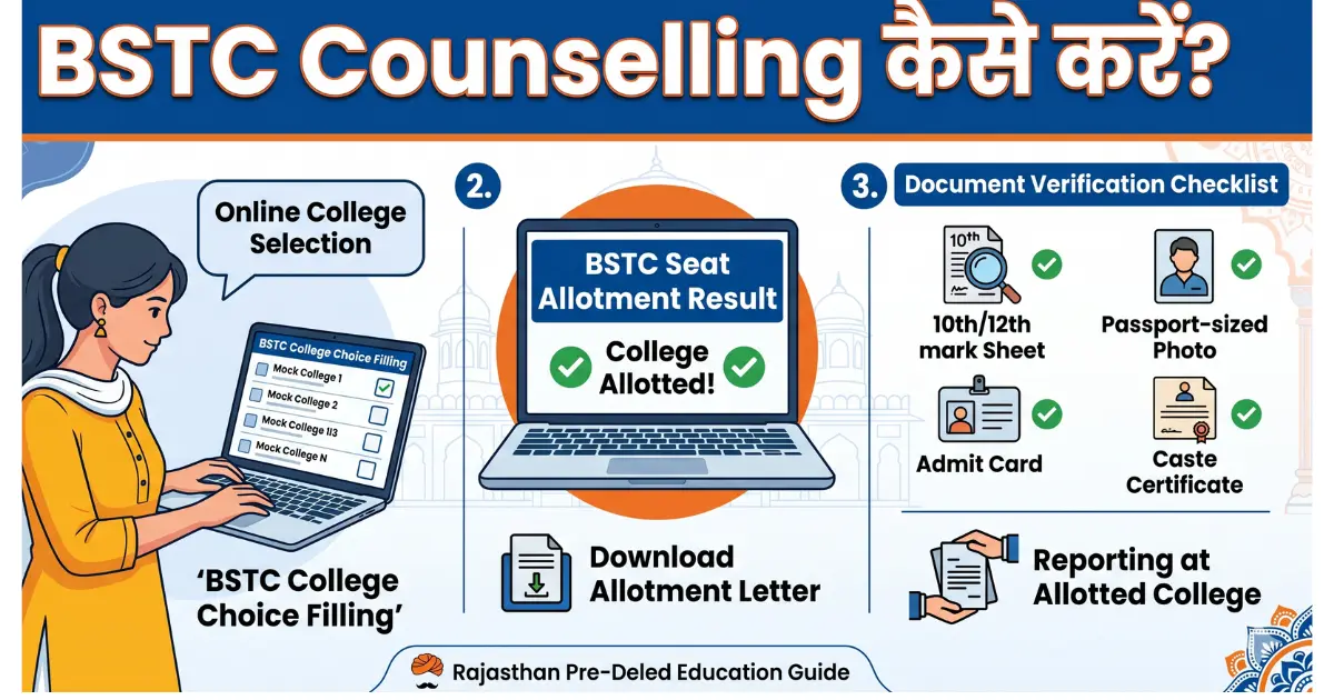 BSTC 2026 काउंसलिंग प्रोसेस - पूरी गाइड