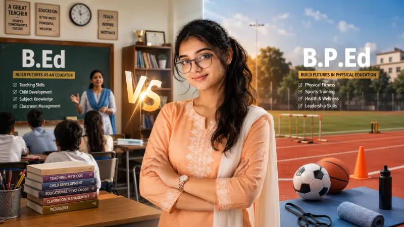 B.Ed vs B.P.Ed 2026: Kaunsa Course Better Hai? Eligibility, Fees, Syllabus, Salary & Career Scope